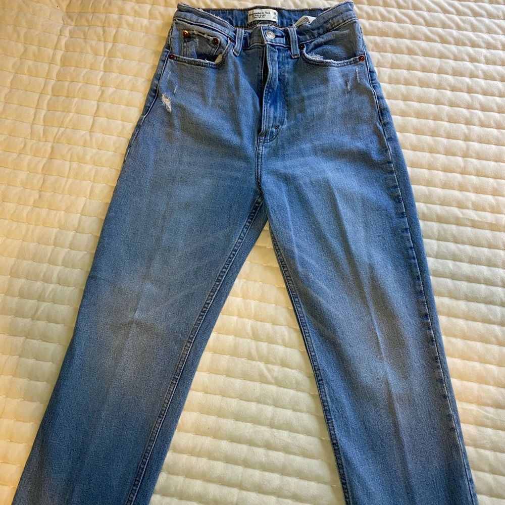 Abercrombie & Fitch love, The ankle straight ultra high rise jeans ( curve love)